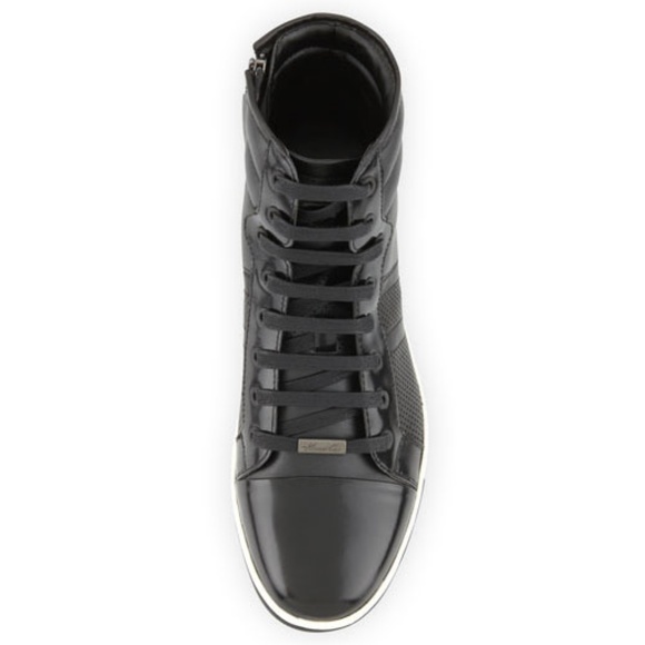 Kenneth Cole Leather High Top Shoes Sneaker 9M NWT - Picture 3 of 7
